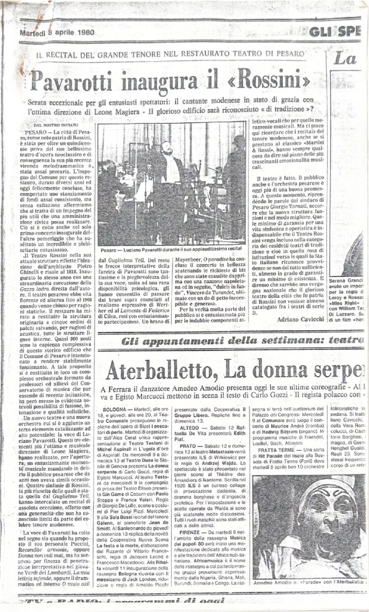 «Tanti affetti». Per una storia del Rossini Opera Festival
