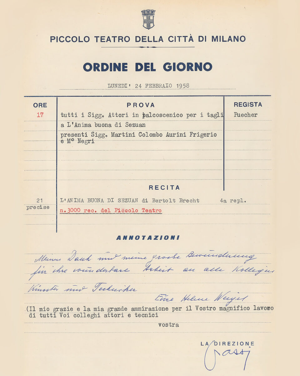 Palcoscenico digitale: analisi e valorizzazione degli ordini del giorno nel teatro del Novecento